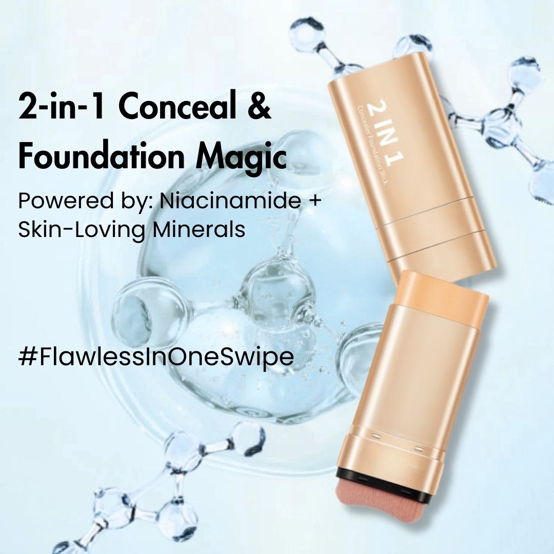 Korean 2 in 1 Glass Skin Foundation Stick