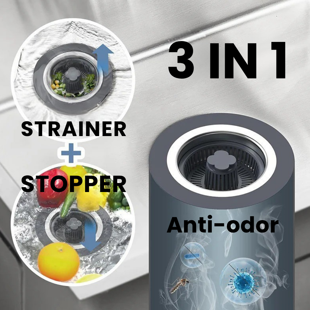 3-in-1 Sink Drain Strainer